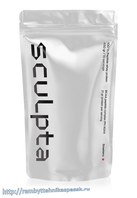 Спортивное питание —сывороточный протеин для женщин Sculpta Фаберлик со вкусом клубники, усиленное пептидами