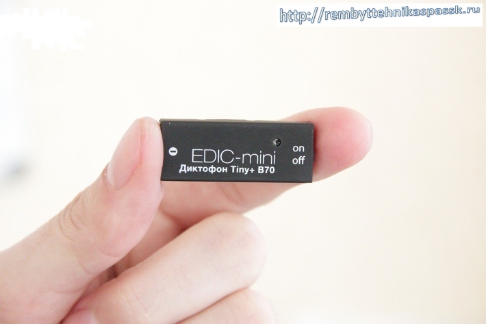 Самый маленький в Мире профессиональный цифровой мини диктофон EDIC-mini Tiny+ B70 на 75 часов записи