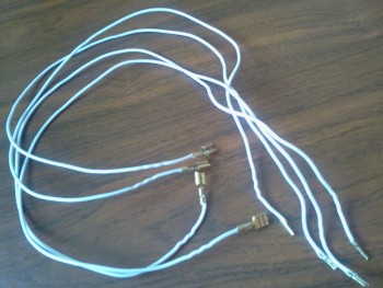 Комплект термостойких проводов, для подключения конфорок электроплит.