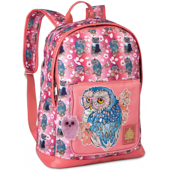 Розовый школьный рюкзак «СОВА» для девочек