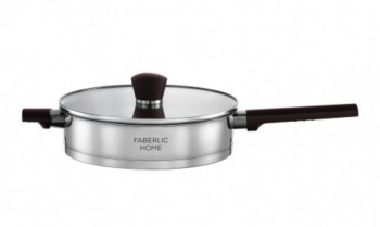 Глубокая индукционная сковорода из нержавеющей стали Faberlic Home