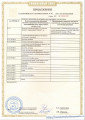 Приложение к сертификату соответствия на женские шелковистые колготки ST404